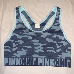 PINK seamless army sports bra